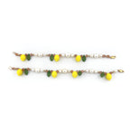 Lemon Pearl Bracelet with Pink Moonstone