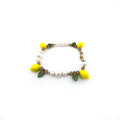 Lemon Pearl Bracelet with Pink Moonstone