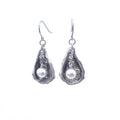 Oyster Earrings with Large Pearls