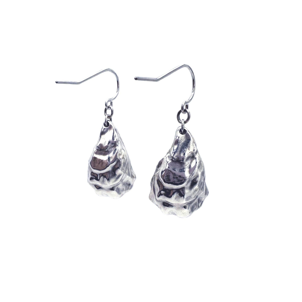 Oyster Earrings with Large Pearls
