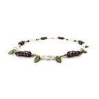 Rabbit Pearl Necklace with Mother of Pearl and Gold Filled Beads