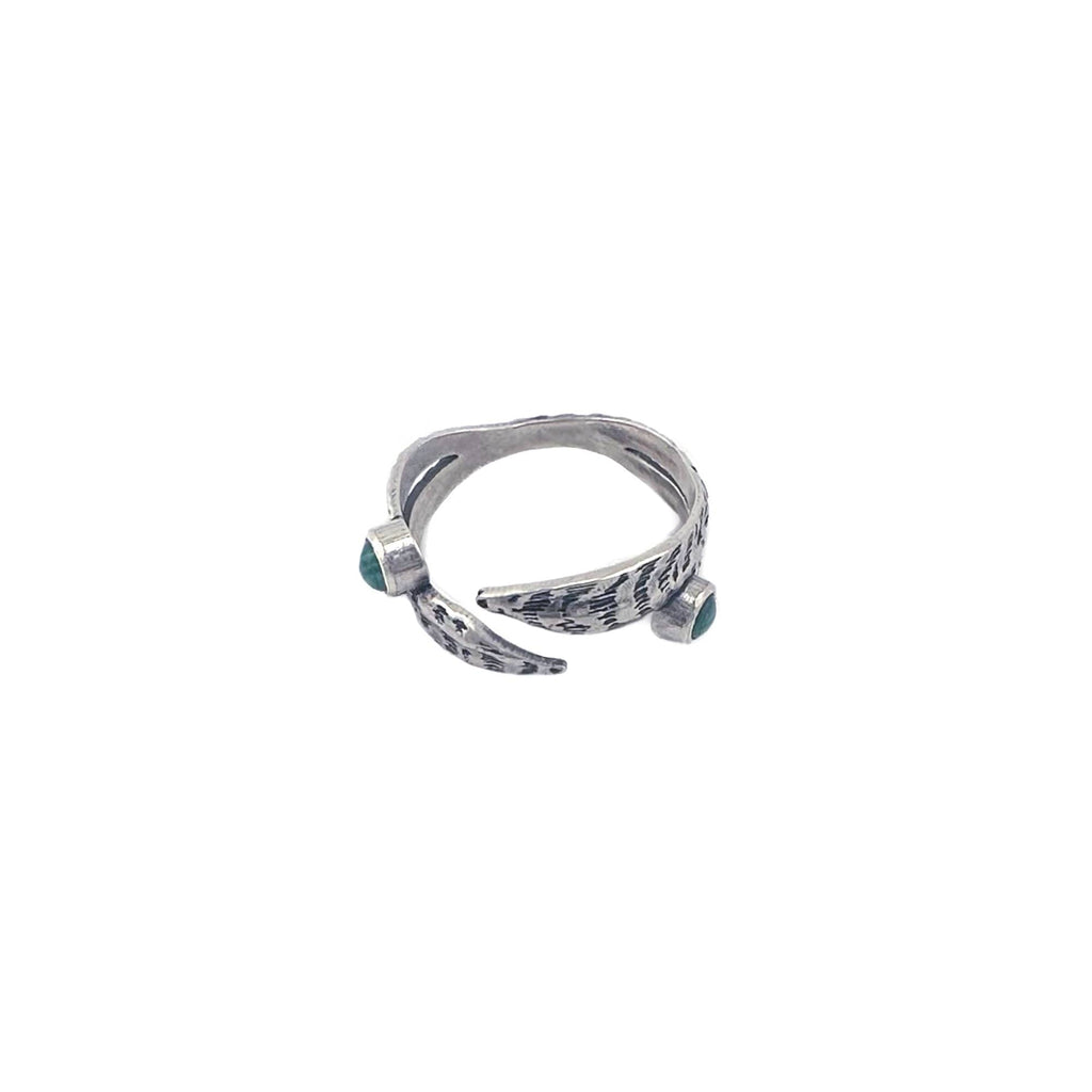 Snake Plant Ring with Malachite