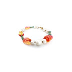Tulip Pearl Bracelet with Aventurine and Gold Filled Beads